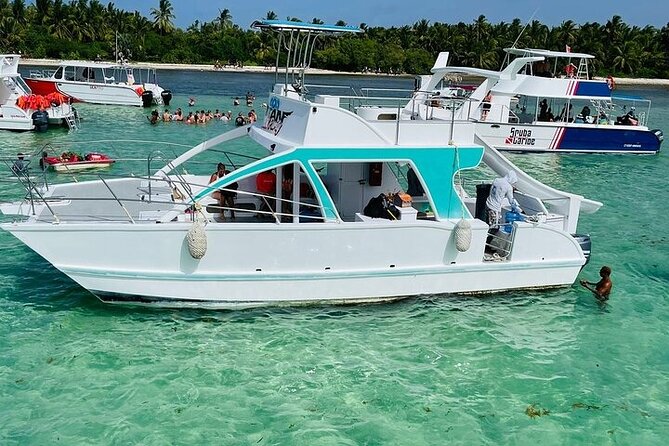 Boat Party with Drinks and Snacks with Transportation Included - Stop 1: Bavaro Beach Dolphin Spotting from the Boat
