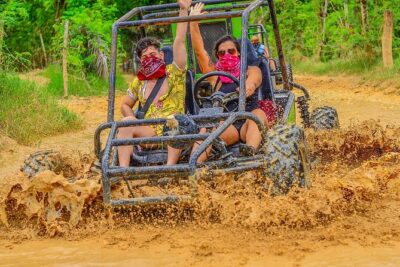 Buggy Adventure ATV in Punta Cana Macao Beach and Water Cave - The route feel: muddy trails, short stops, and the reality of waiting