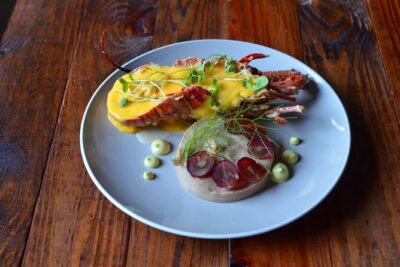 Caribbean Lobster - The food focus: lobster dinner, plus Taino-style ingredients