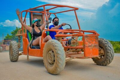 Dune Buggy and Cenote Tour 407946p1 - Driving Through Mud Tracks, Puddles, and Sandy Stretches