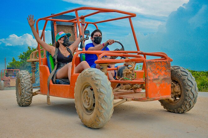 Dune Buggy and Cenote Tour 407946p1 - Driving Through Mud Tracks, Puddles, and Sandy Stretches