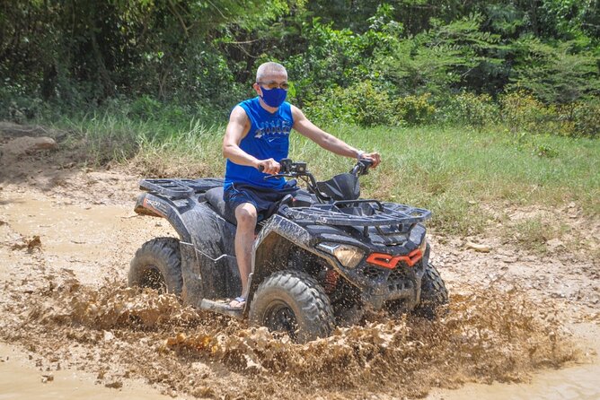 Extreme Adventure in Atv -Punta Cana - El Hoyo Cenote Cave: Crystal Water at the Finish