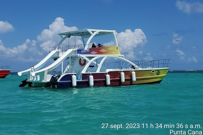 From Punta Cana: Party Boat + Snorkeling Live Music Drink Open B - Playa Bibijagua: the water stop that drives the whole trip