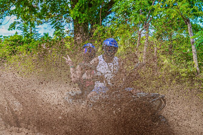 Half-Day 4x4 ATV Adventure: Macao Beach, cenote & Local Flavors - Macao Beach after the cenote: waves, sand, and limestone cliffs