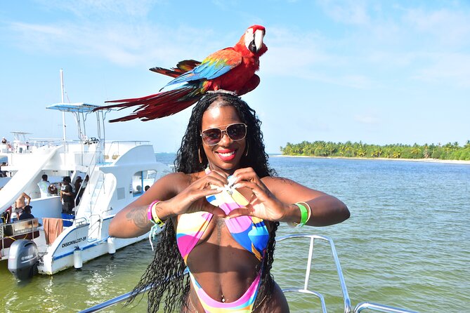 Infinity Hip Hop Boat Party in Punta Cana - Natural Pool Stop #1: Waist-Deep Water and Group Fun