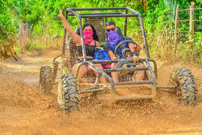 Macao Buggy Adventure & Cenote Splash – 4 Hours - Macao Beach swim: the payoff stop (and the reality of vendor attention)