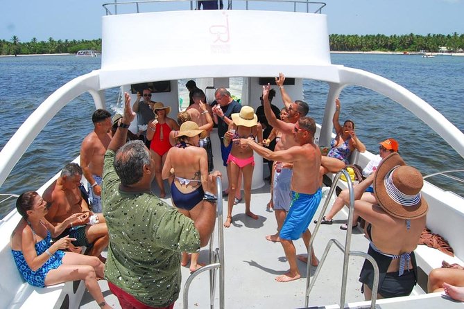 Morning Private Party Boat with Water Slide Open Bar and BBQ - First Stop: Guided Snorkeling Near Cabeza de Toro Reefs