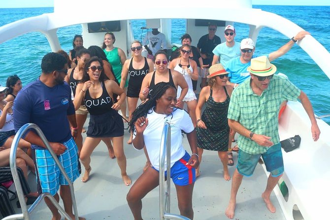 Morning Private Party Boat with Water Slide Open Bar and BBQ - Water Slide Safety and the Natural Swimming Pool Time
