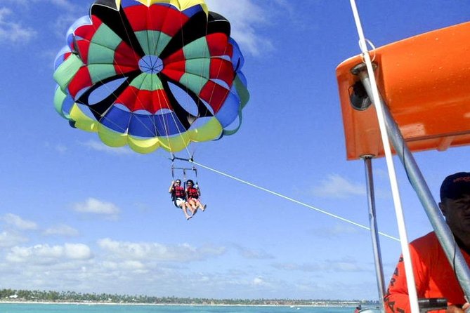 Parasailing Adventure in Bavaro Beach, Punta Cana - Photo package reality check: enjoy the ride instead of wrestling a camera