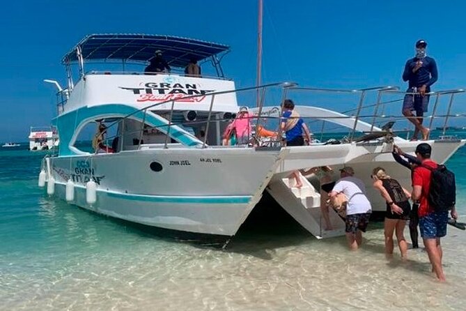 Party Boat in Punta Cana with Drinks and Transportation Included - Bavaro Beach snorkeling stop: short water time with gear handled
