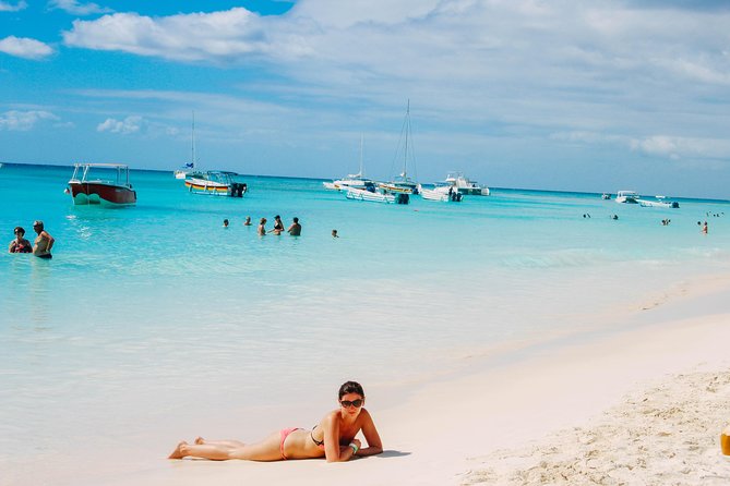 Private Saona Island Excursion - The floating bar scene: fun included, but stay focused