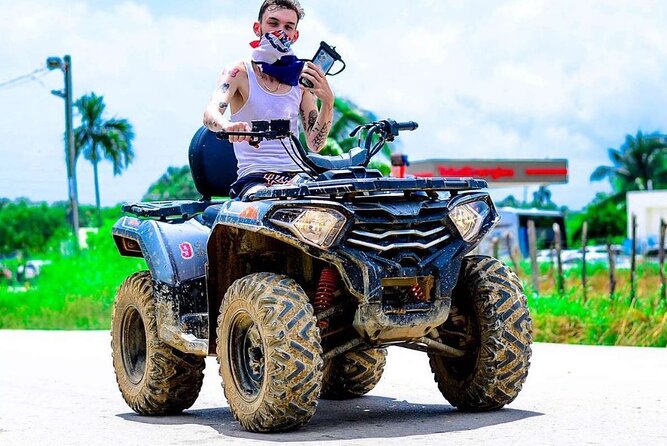 Punta Cana ATV / Buggies Adventure - Stop 1 in Uvero Alto: The Cave Visit With Crystal-Clear Water