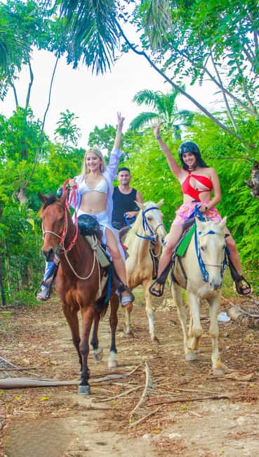 Punta Cana Horseback riding & Sunset + beach + free pick-up - How the 3 hours can feel longer: pickups, buses, and switching activities