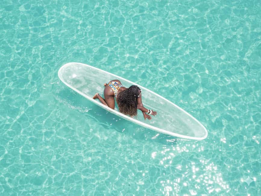 Punta Cana: Single Clear Kayak Photoshoot - Couples and Birthday Sessions