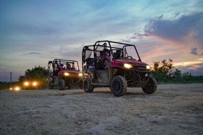 Punta Cana: Sunset Buggy Tour With Cave Swim and Dance Show - From Punta Cana Transfers to Off-Road Tracks After Dark