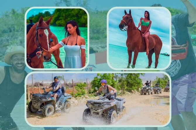 Punta Cana Tour in Atv + Horseback Riding Pick up Hotel - Punta Cana Nightlife With an Adventure Start (About 5 Hours Total)