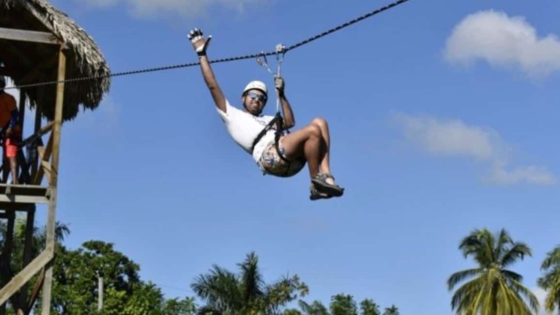 Punta Cana: Zip Line Adventure with Suspension Bridge - On the course at Anamuya: 8 zip lines, 16 platforms, one suspension bridge
