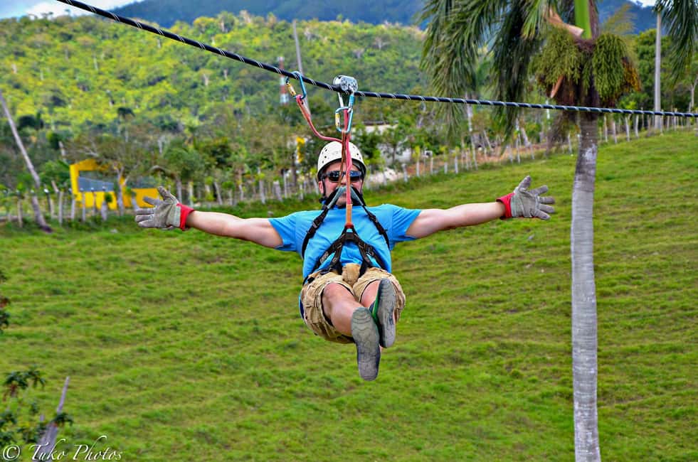 Punta Cana: Zip Line Adventure with Suspension Bridge - From 45 to 60 feet up: the ranch view and why it’s worth it
