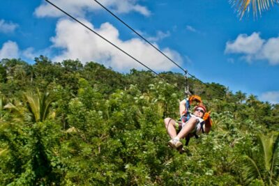 Rainforest Ziplining Adventure - Eight Cables, Two Long Lines, and the Partner Ride Setup