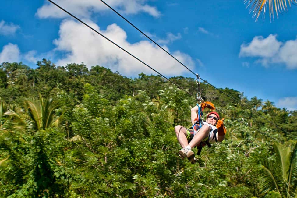 Rainforest Ziplining Adventure - Eight Cables, Two Long Lines, and the Partner Ride Setup