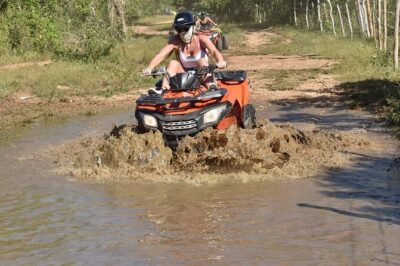 River Cave and Macao Beach Half-Day Quad Bike Adventure - Riding the ATVs: Mud, Control, and Staying Comfortable