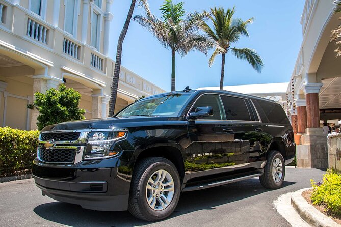 Santo Domingo Airport (SDQ) SUV Transfer Transportation To Punta Cana Hotels - Entering the right vehicle: Suburban, Cadillac, or minivan