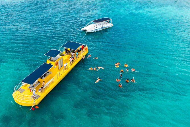 Saona Island at Yellow Submarine Exclusive Tour from Punta Cana - The yellow semi-submarine: underwater windows and a shipwreck moment