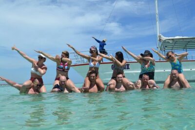 Saona Island Tour Catamaran Buffet Lunch & Full Day Trip - Stop 1: the natural pool swim stop (what you’re actually getting)
