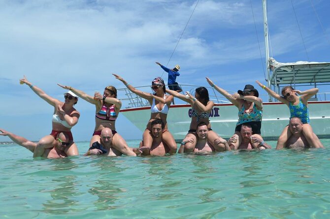 Saona Island Tour Catamaran Buffet Lunch & Full Day Trip - Stop 1: the natural pool swim stop (what you’re actually getting)