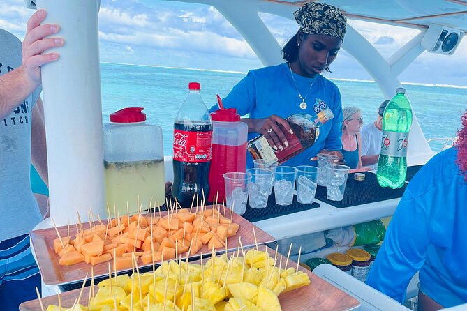 Saona Island: White Sands & Turquoise Waters” - Onboard perks: WiFi, Bluetooth music, and the floating bar