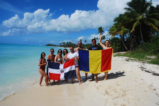 Saona Relax Tour - Natural Pools swim: crystal-clear water and a floating toast