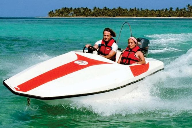 Speed Boat in Punta Cana - Natural Pool Time: Views, Rest, and That In-Water Relax Feeling