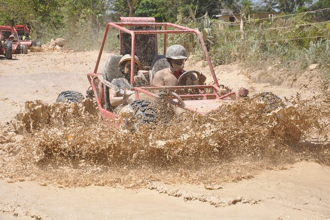 Ultimate Dune Buggy and ATV Adventure with Cenote, Beach & Ranch - Cocoa, coffee, and muddy country roads