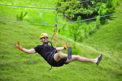 Zipline,Dune Buggy,Horse Riding - Zip lining on 16 towers: how the flying part is built for fun